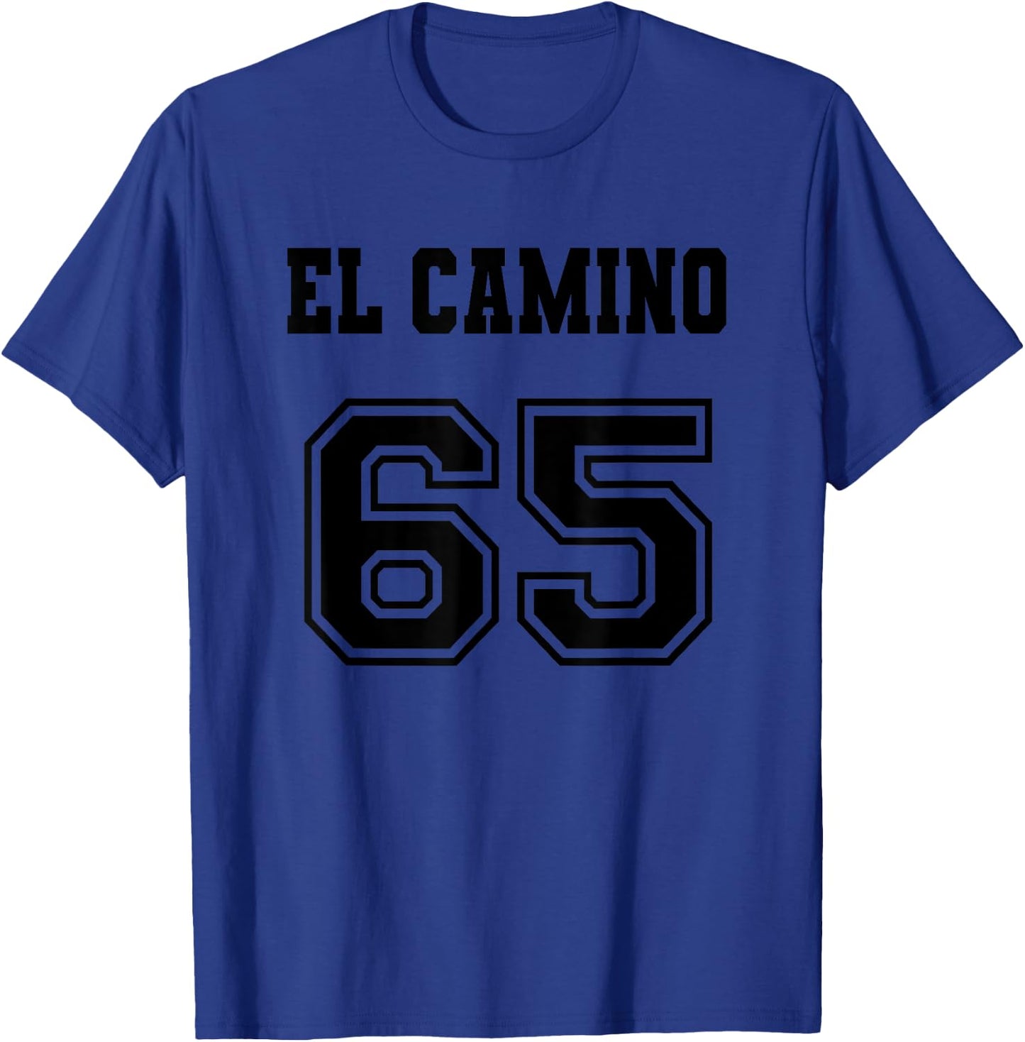 Jersey Style El Camino 65 1965 Old School Muscle Pickup Car T-Shirt - T-Shirt | Royal
