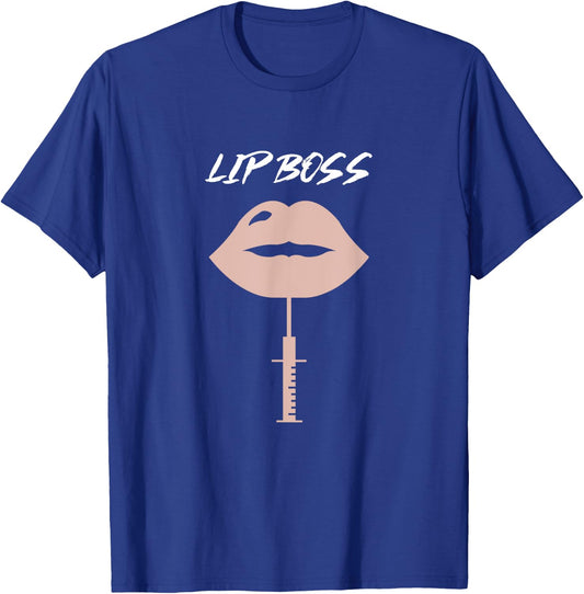 Lip Boss Aesthetic Nurse Injector T-Shirt - T-Shirt | Royal