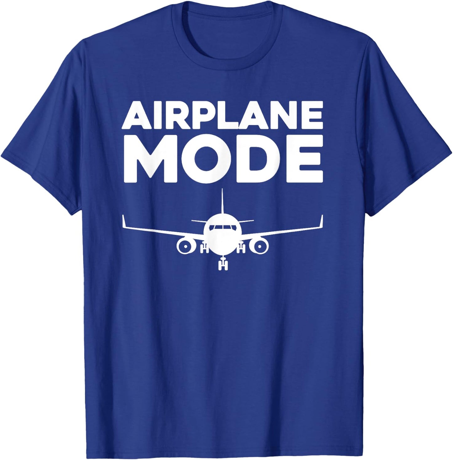 Cool Airplane Mode Design Women Pilot Airplane Lover T-Shirt - T-Shirt | Royal