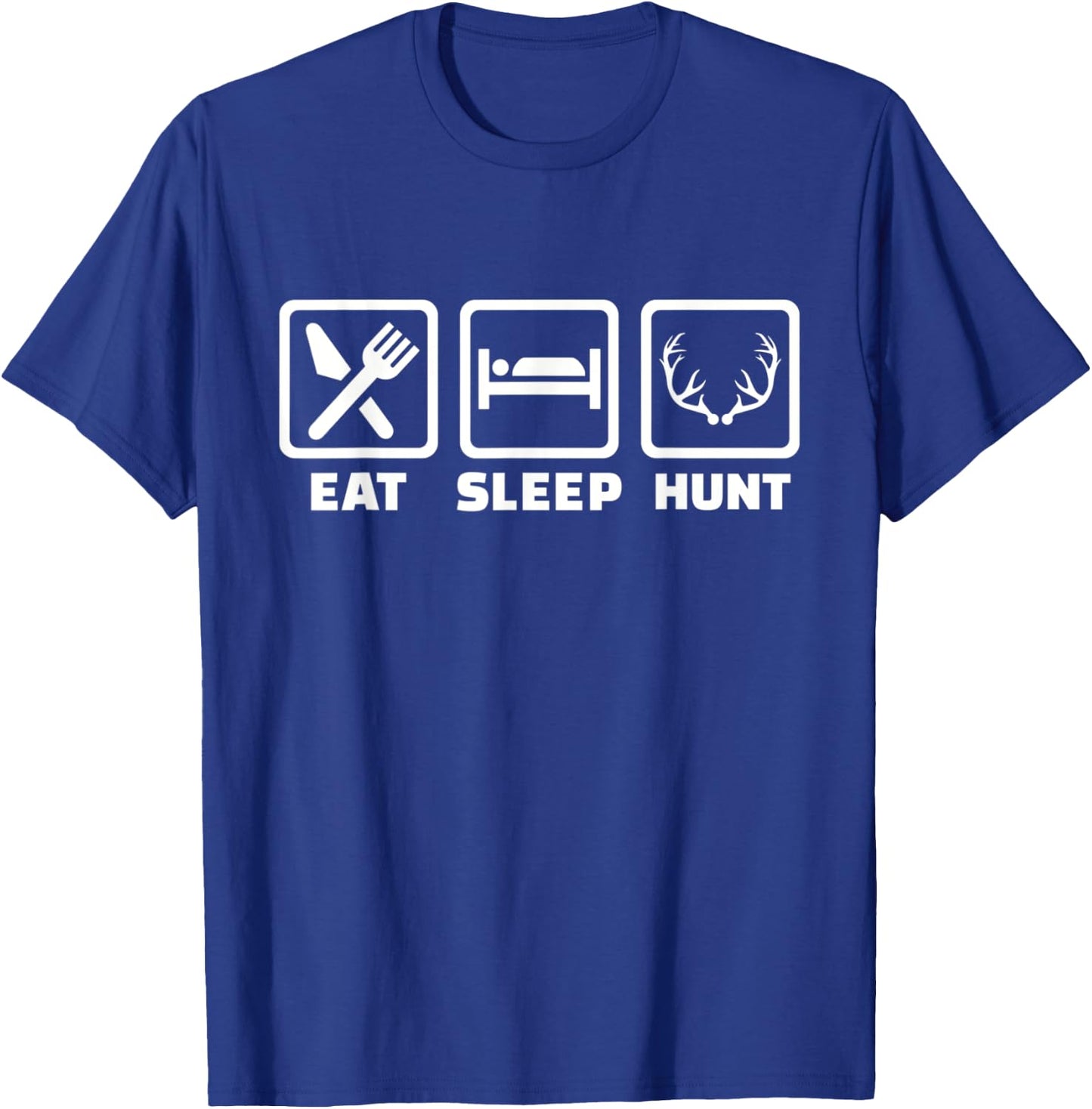 Eat sleep hunt antlers T-Shirt - T-Shirt | Royal