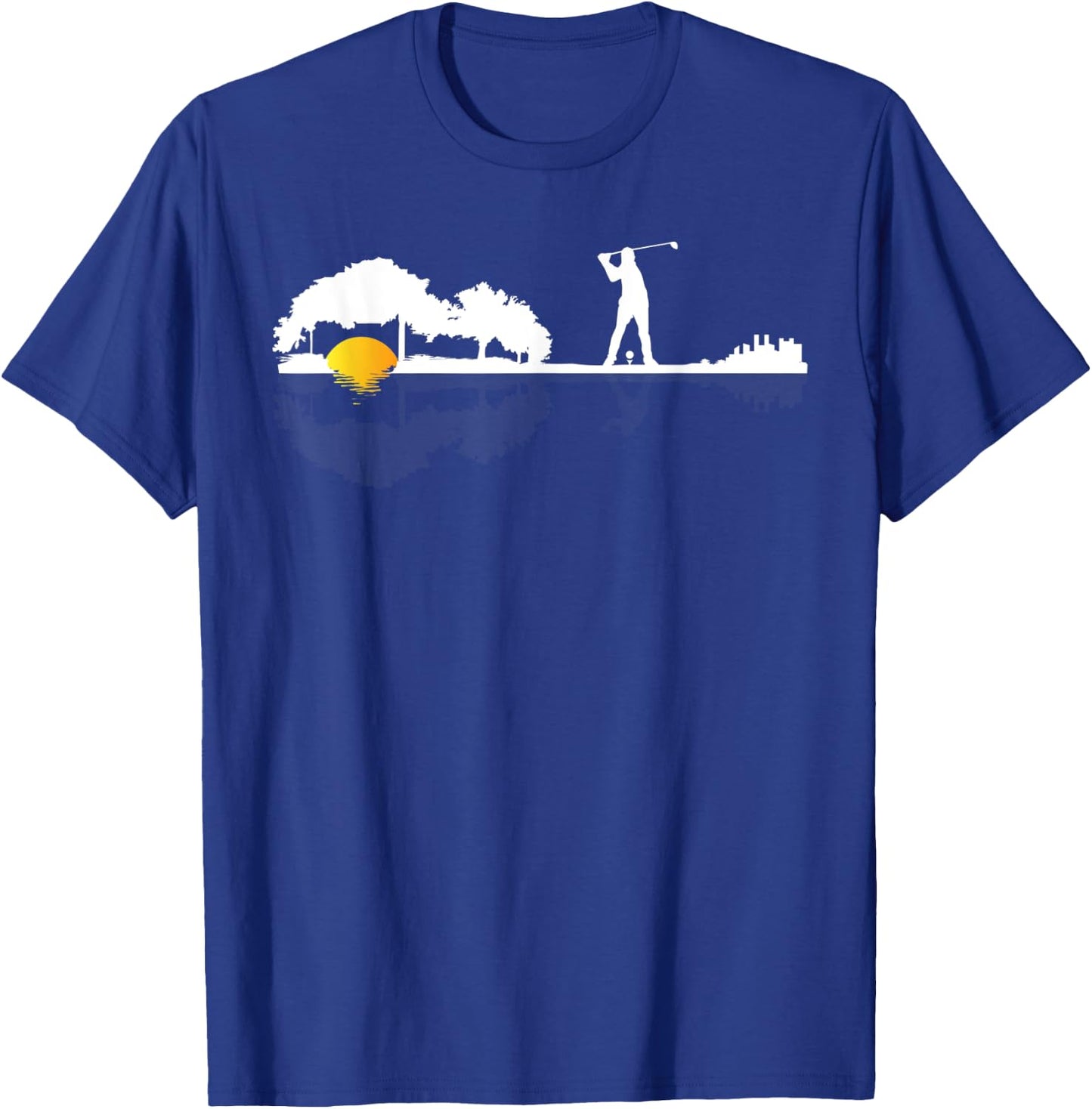 Cool Guitar Golf Player Gift Guitarist Golfer Unique Golfing T-Shirt - T-Shirt | Royal
