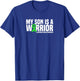 My Son is a Warrior Green Ribbon Lymphoma Cancer Awareness T-Shirt - T-Shirt | Royal