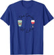 Funny Witty Circle of Life Wine and Coffee Mom T-Shirt - T-Shirt | Royal