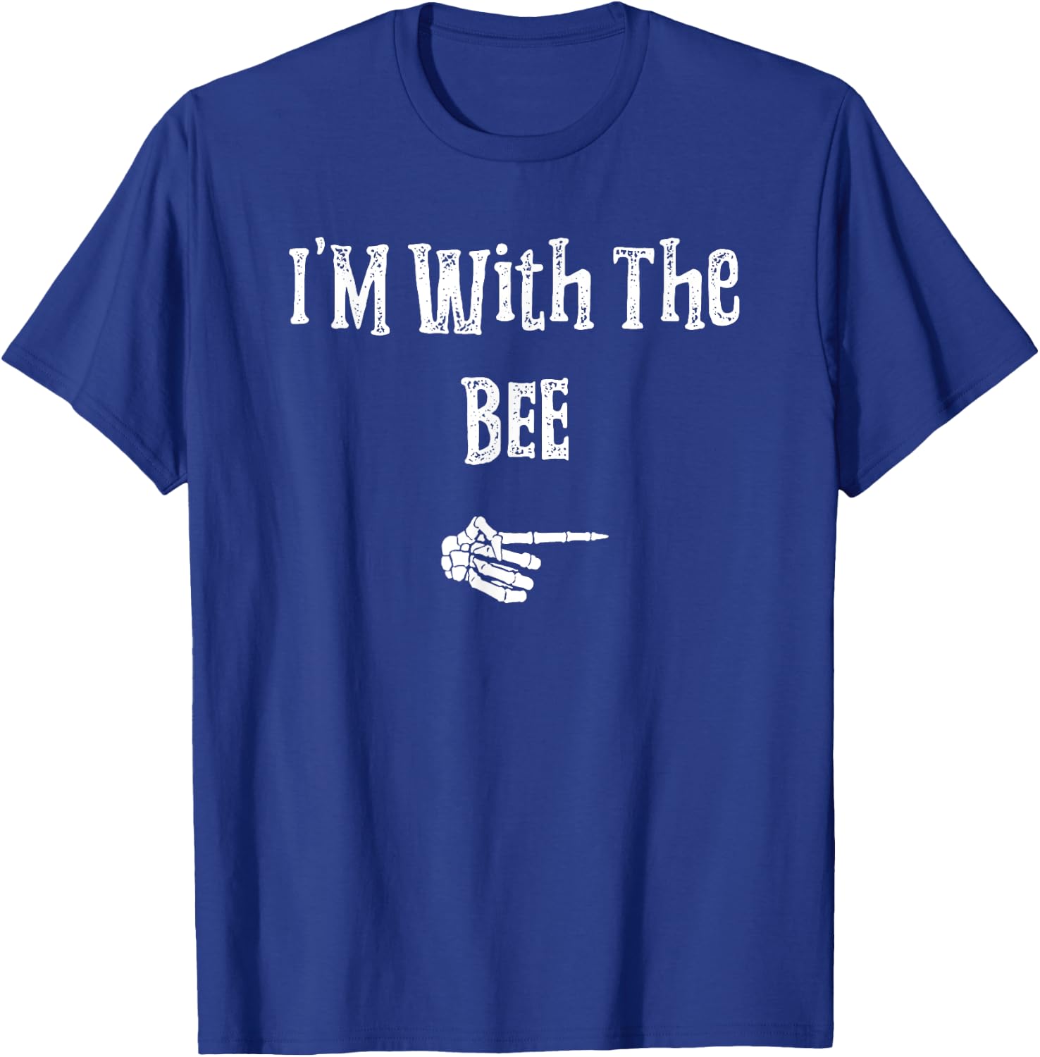 I'm With Bee Halloween Costume Funny Couples Matching T-Shirt - T-Shirt | Royal