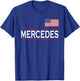 USA American Flag Name Christmas Women Present MERCEDES Personalized Name Funny Birthday Gift T-Shirt - T-Shirt | Royal