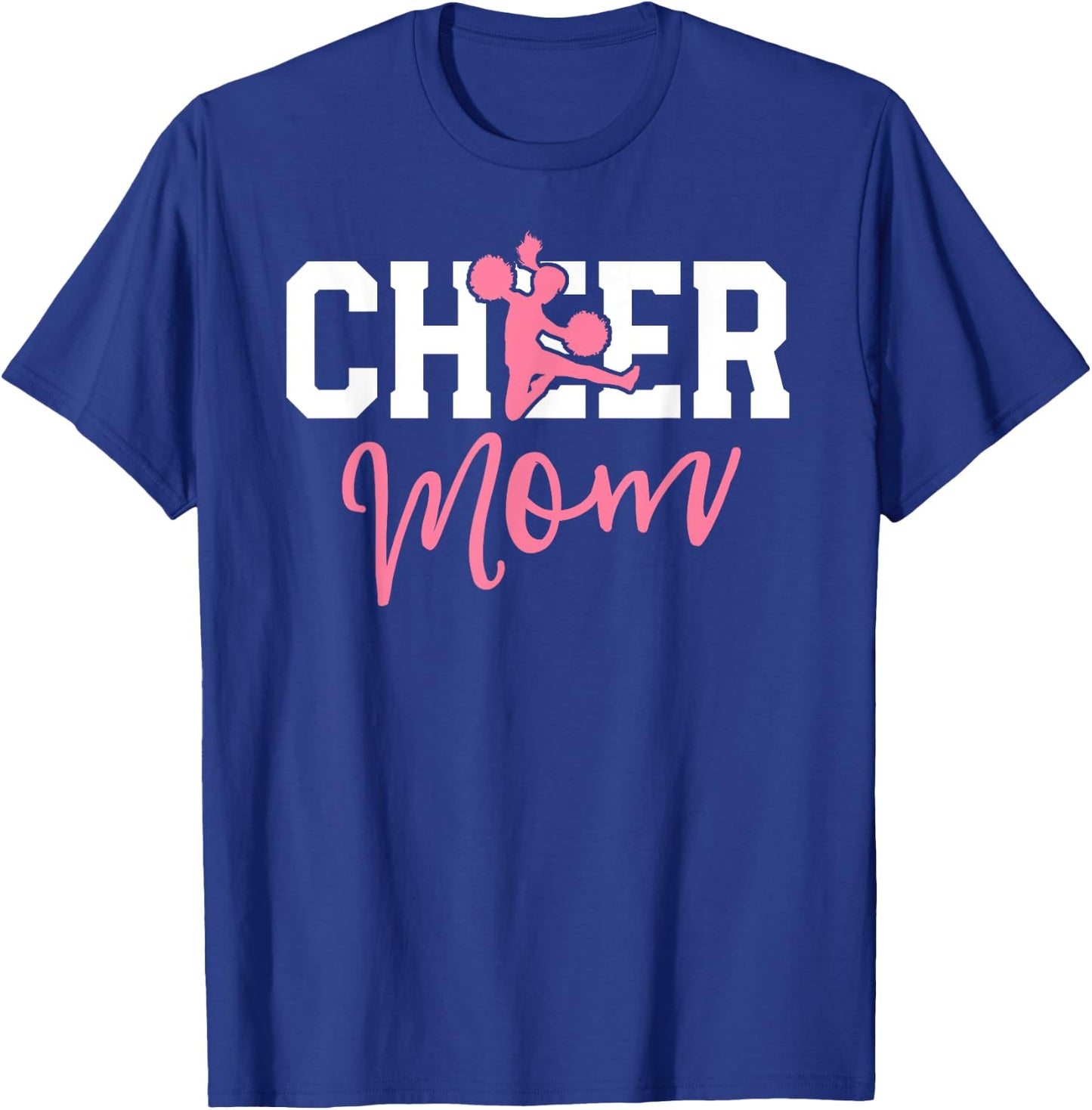 Pink Cheerleader Mom Shirt Cheer Mom Gifts Mama Mother T-Shirt - T-Shirt | Royal