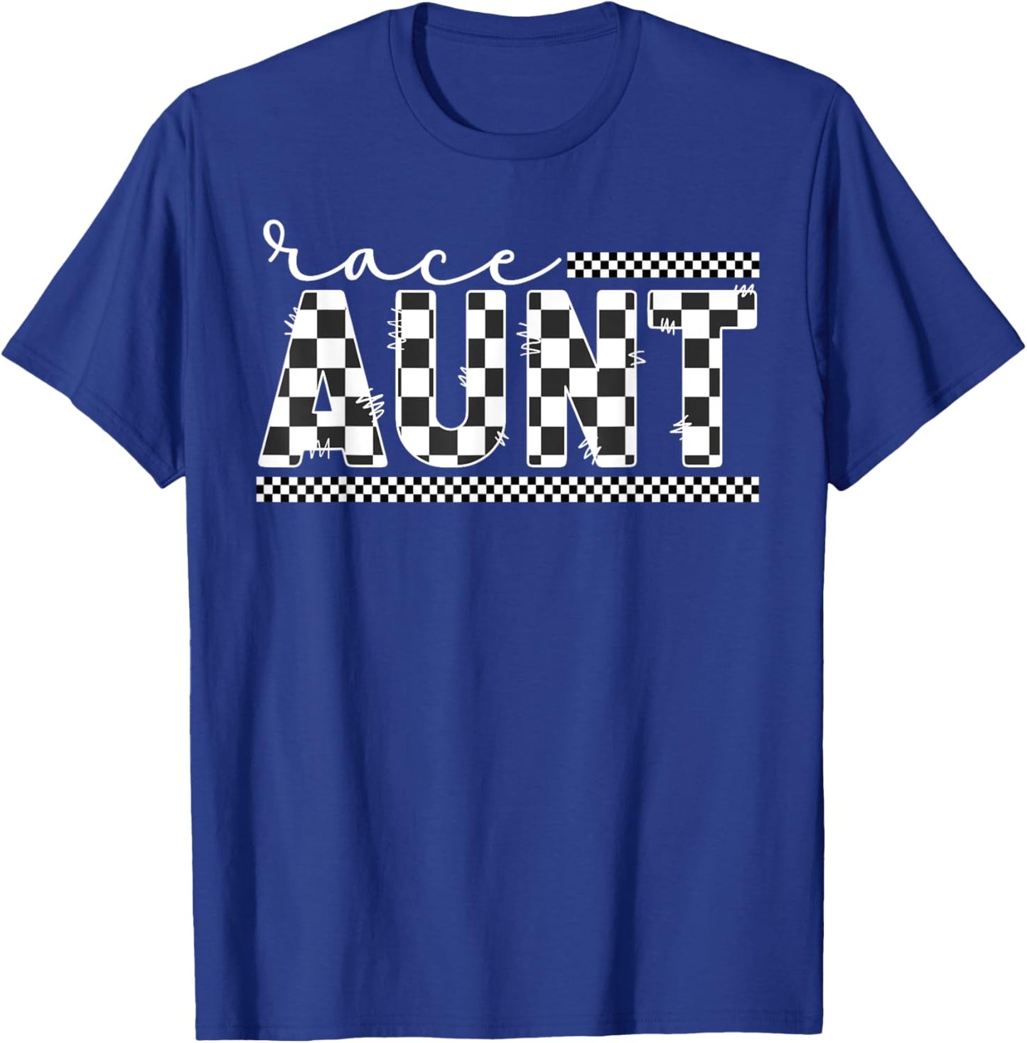 Race Aunt Racing Aunt Of A Racer Auntie T-Shirt - T-Shirt | Royal