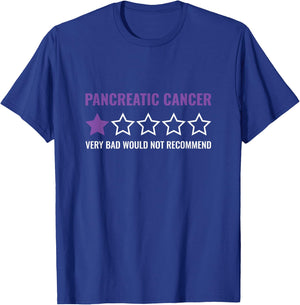 Would Not Recommend Purple Ribbon Pancreatic Cancer Fighter T-Shirt - T-Shirt | Royal
