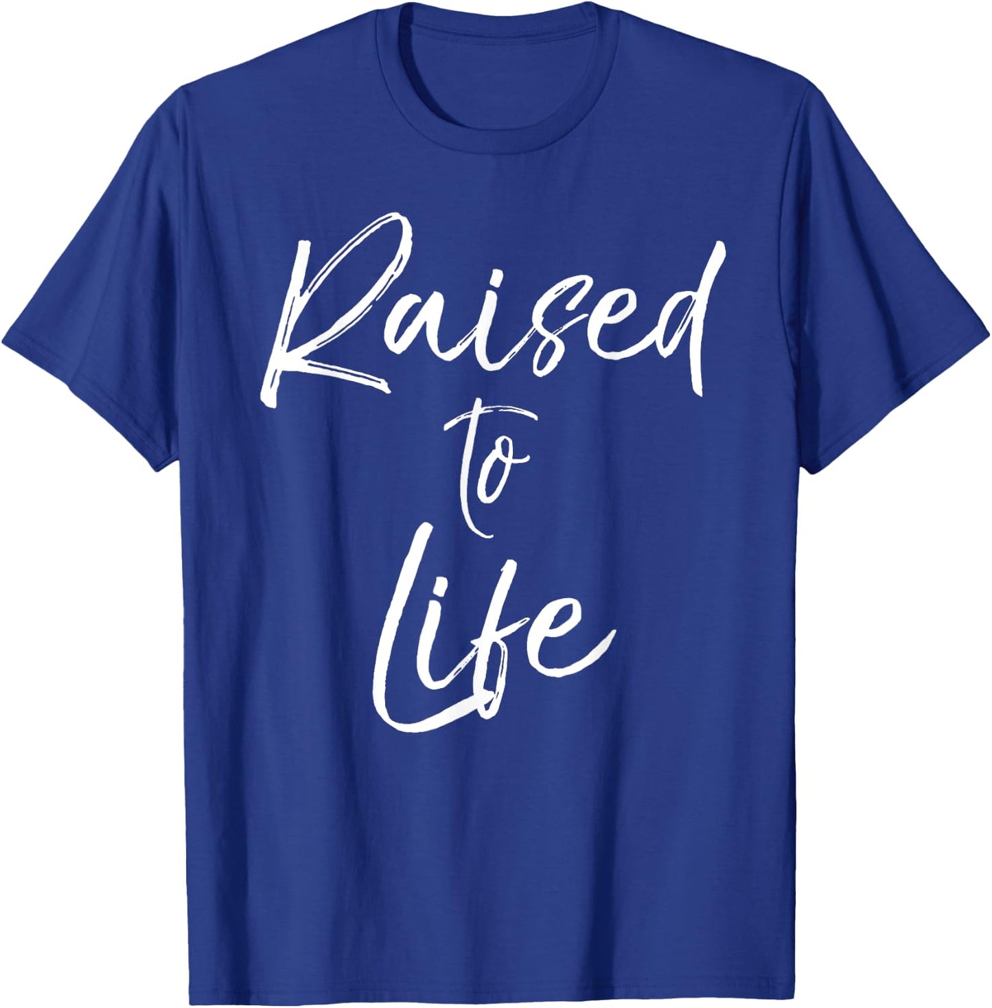 Cute Christian Baptism Gift New Believers Raised to Life T-Shirt - T-Shirt | Royal