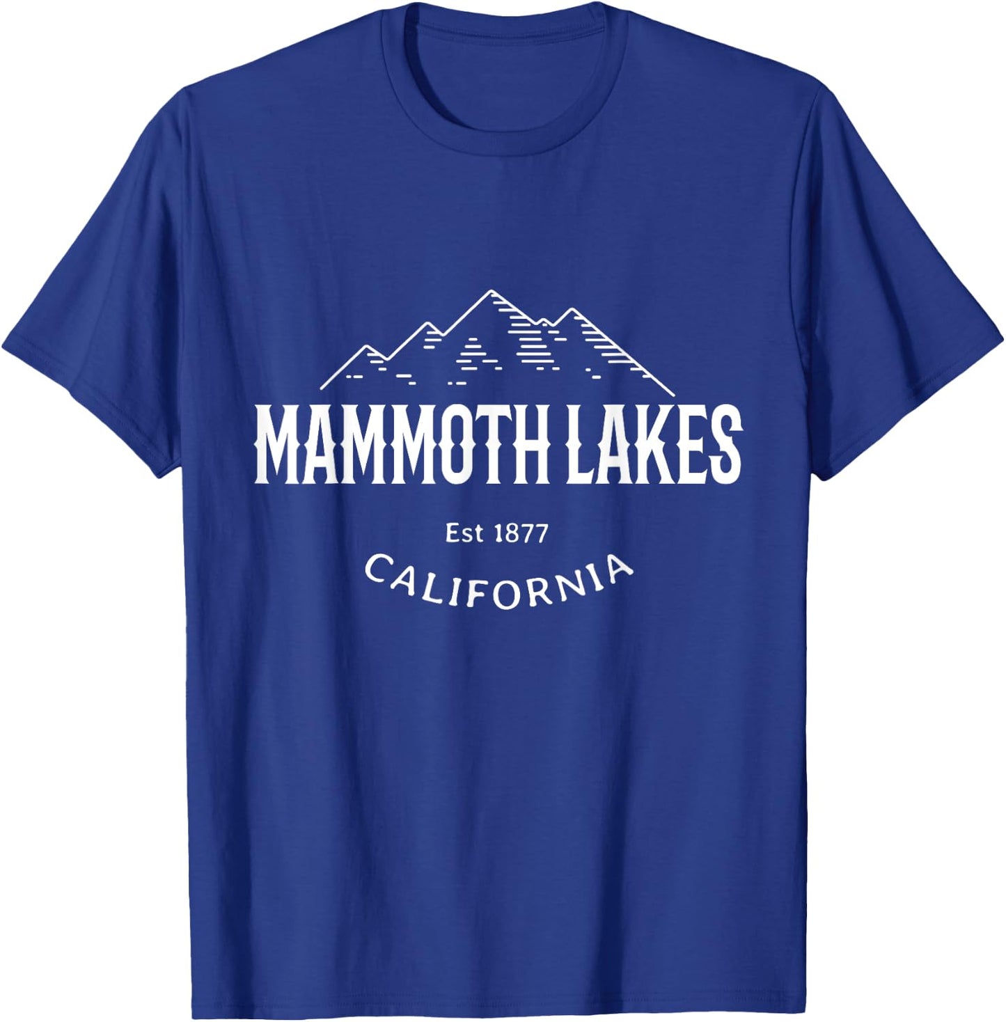 Retro Cool Mammoth Lakes CA Sierra Nevada Novelty Art T-Shirt - T-Shirt | Royal