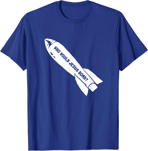 Who Would Jesus Bomb Anti-War Pacifist T-Shirt - T-Shirt | Royal