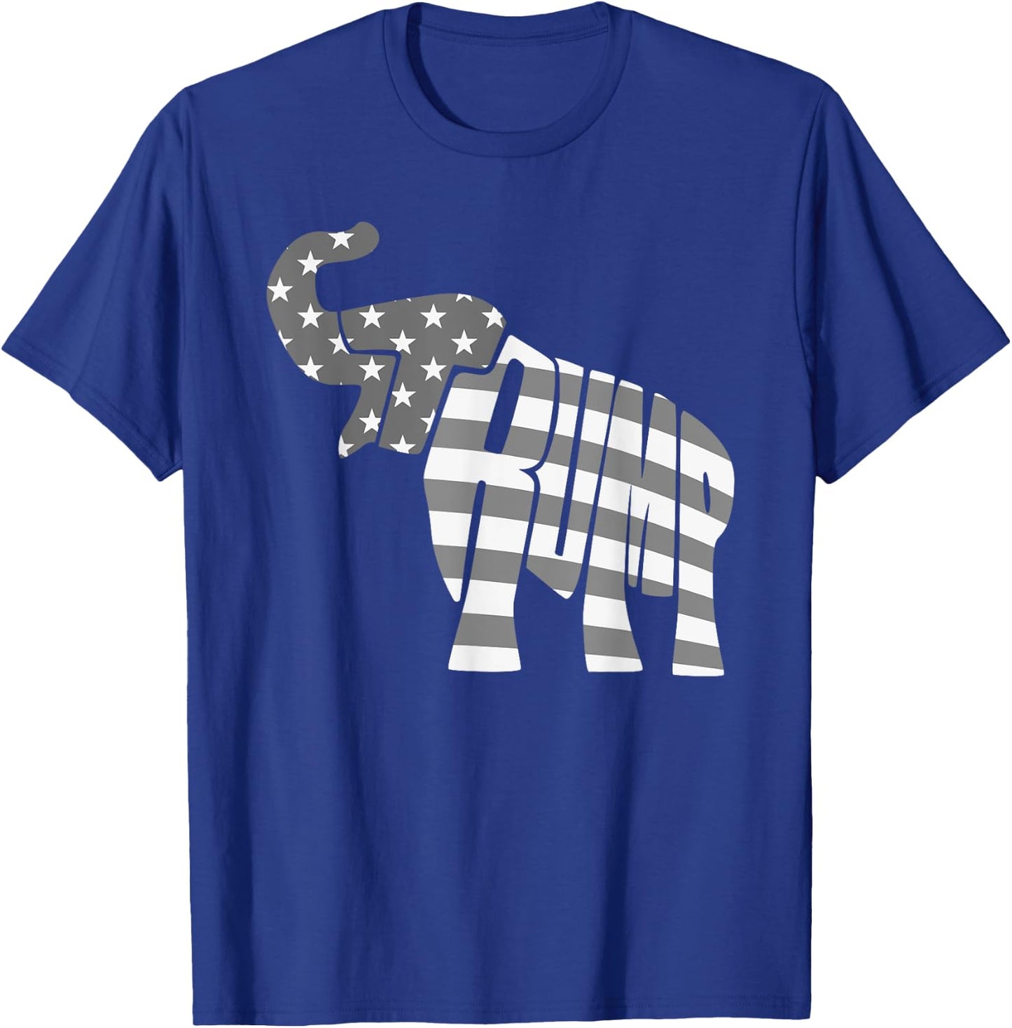 Cute Trump Gift | Proud American Flag Elephant Women T-Shirt - T-Shirt | Royal