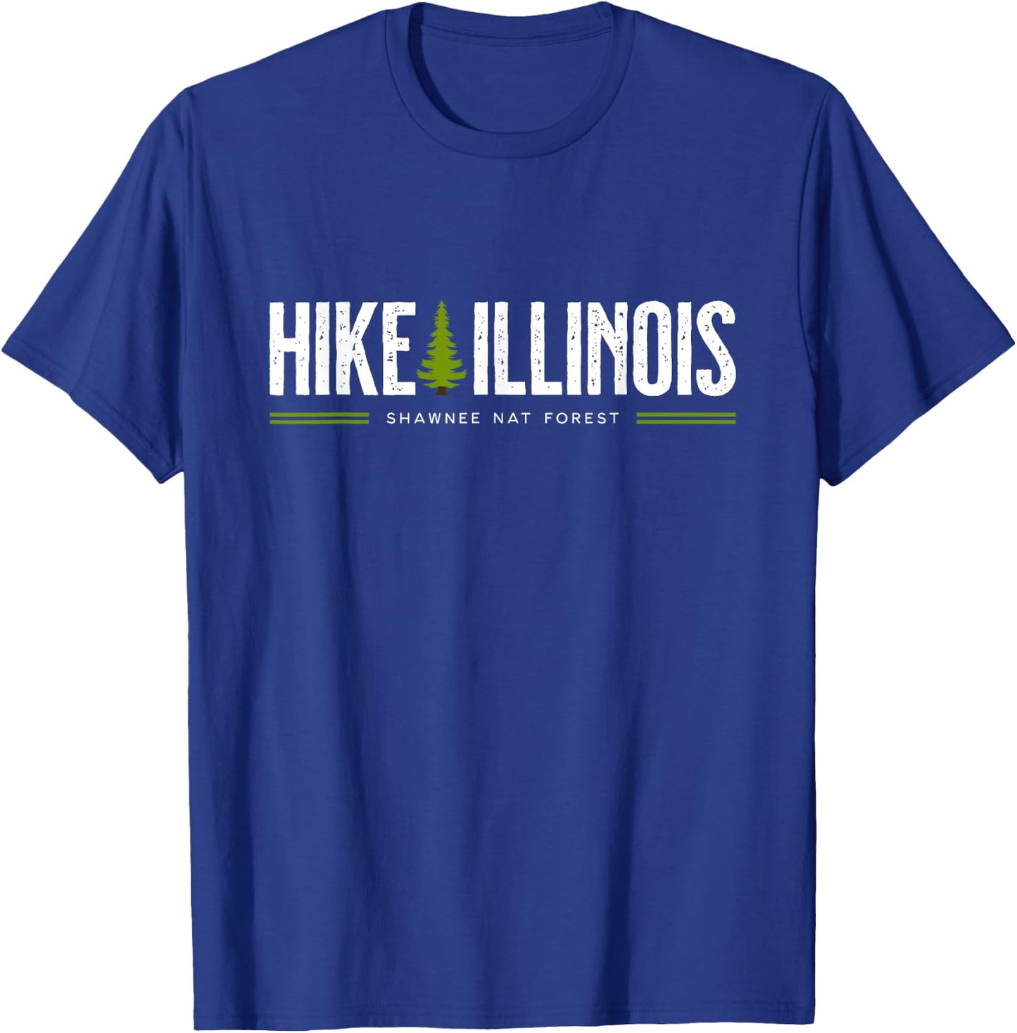 Illinois IL Shawnee National Forest Hike Tree Retro Graphic T-Shirt - T-Shirt | Royal