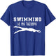 Swimming Is My Therapy Funny Swimming Sport Water Hobbies T-Shirt - T-Shirt | Royal