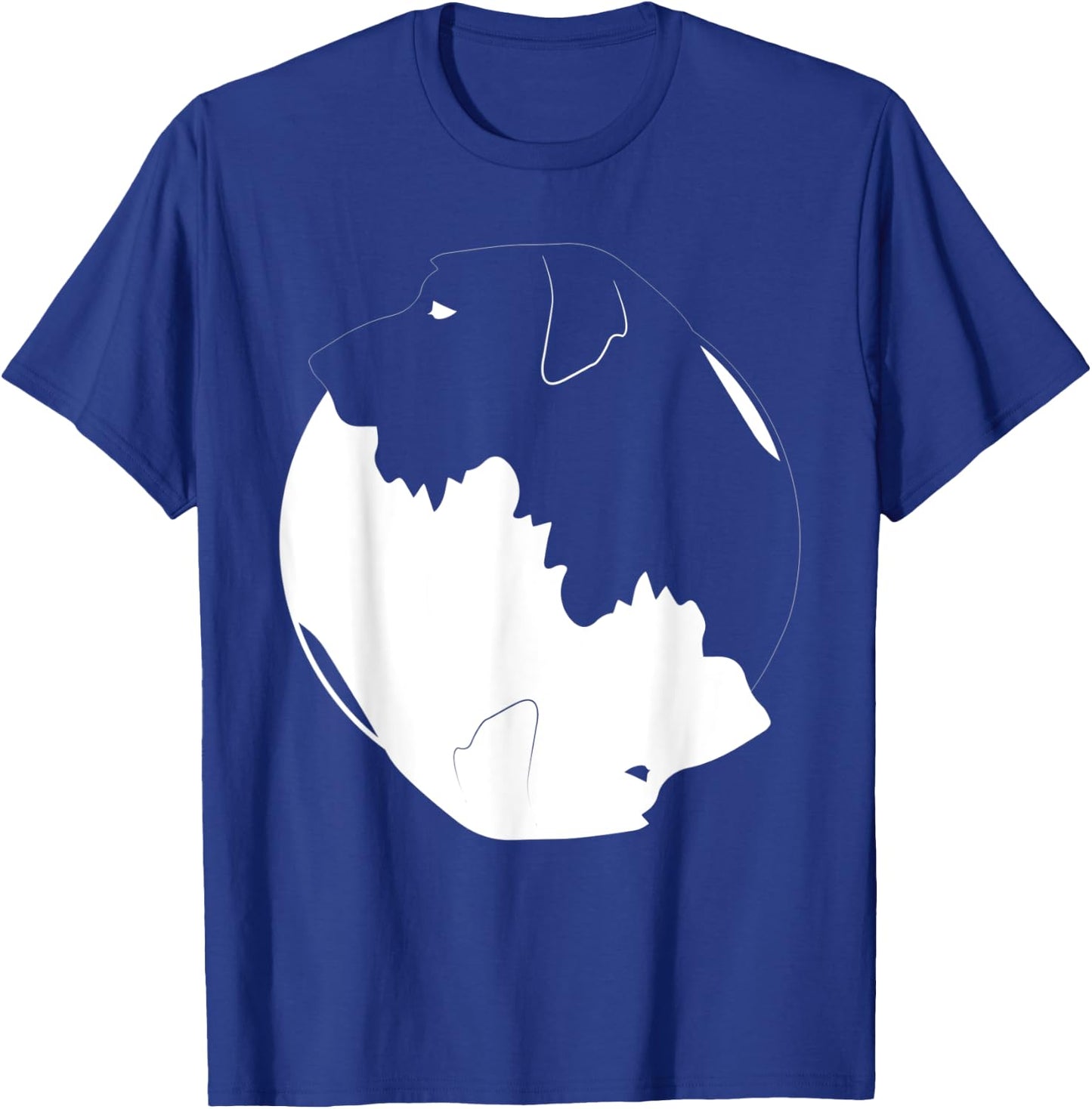 Yin Yang Irish Wolfhound Funny Dog Symbol Zen Meditation Women Kids T-Shirt - T-Shirt | Royal