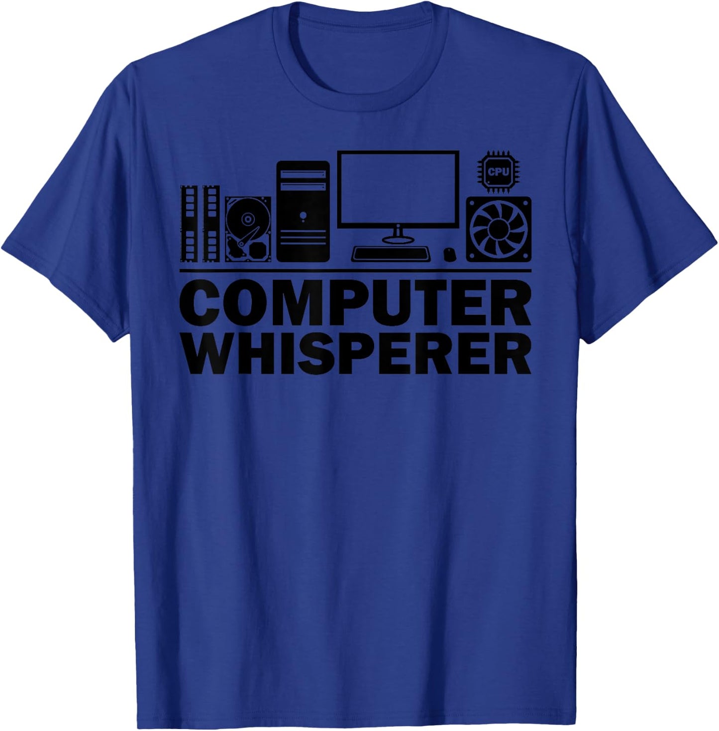 Funny Computer Geek Tech Nerd Gift Men Women Cool Support T-Shirt - T-Shirt | Royal