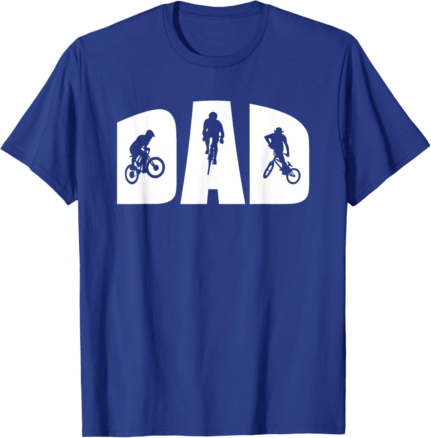 CYCLING DAD Gift mountain biker road bike BMX biking fan T-Shirt - T-Shirt | Royal