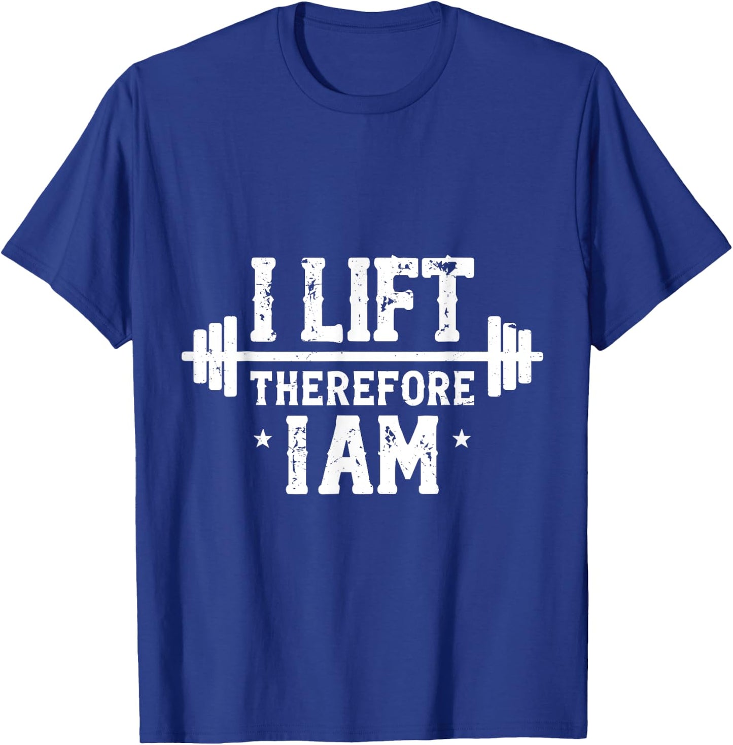 Funny Powerlkifting Barbell Weight Lifting Weightlifter Gym T-Shirt - T-Shirt | Royal