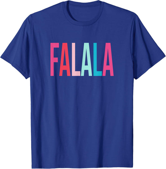 Girls Falala Colorful Christmas T-Shirt - T-Shirt | Royal