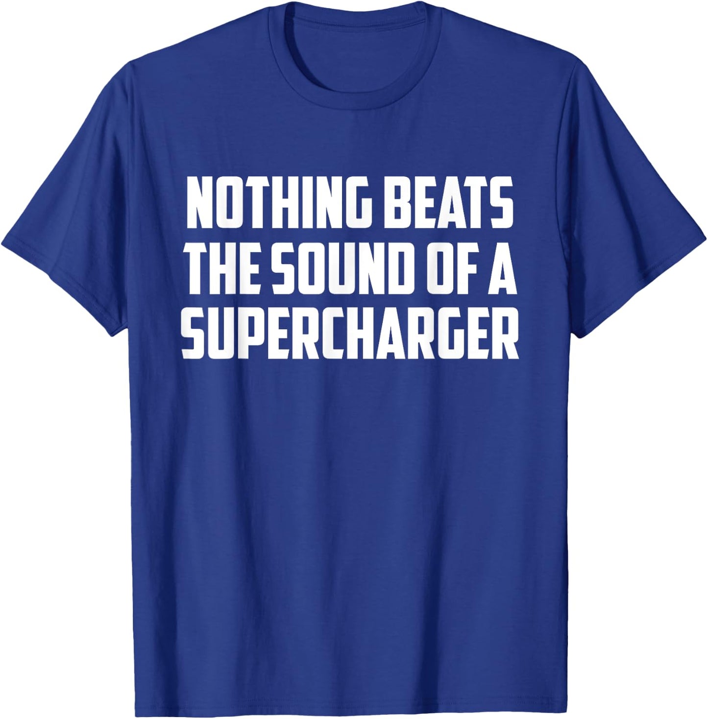 Nothing Beats the Sound of A Supercharger V8 Muscle Cat Guy T-Shirt - T-Shirt | Royal