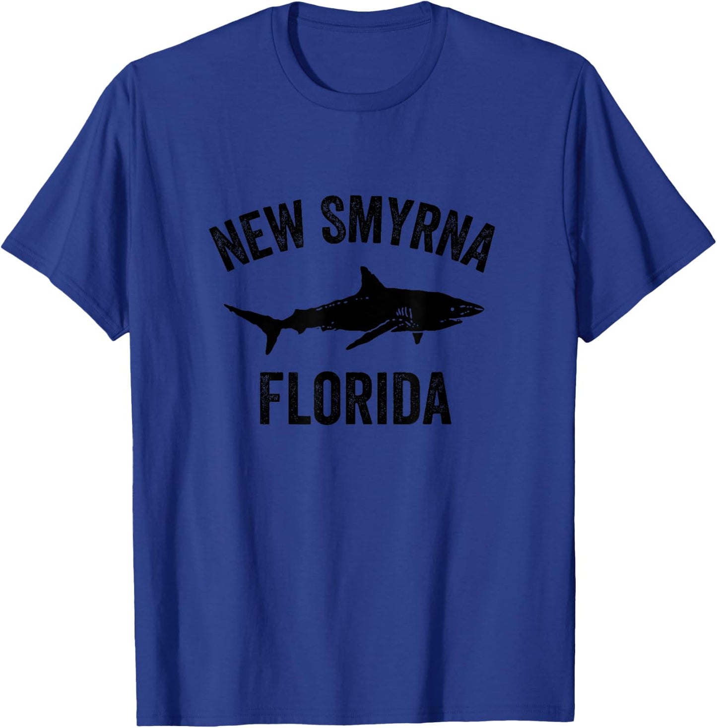 New Smyrna Beach | New Smyrna Beach Florida Shark T-Shirt - T-Shirt | Royal