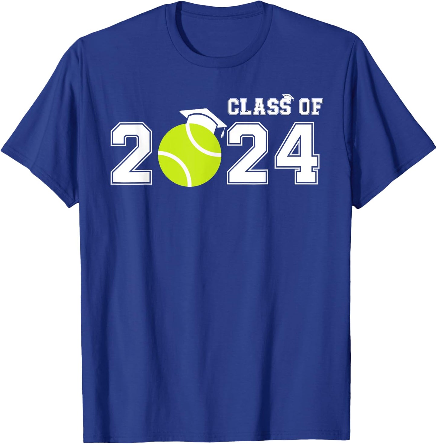 Tennis Player Class of 2024 Tennis, Senior High School Grad T-Shirt - T-Shirt | Royal