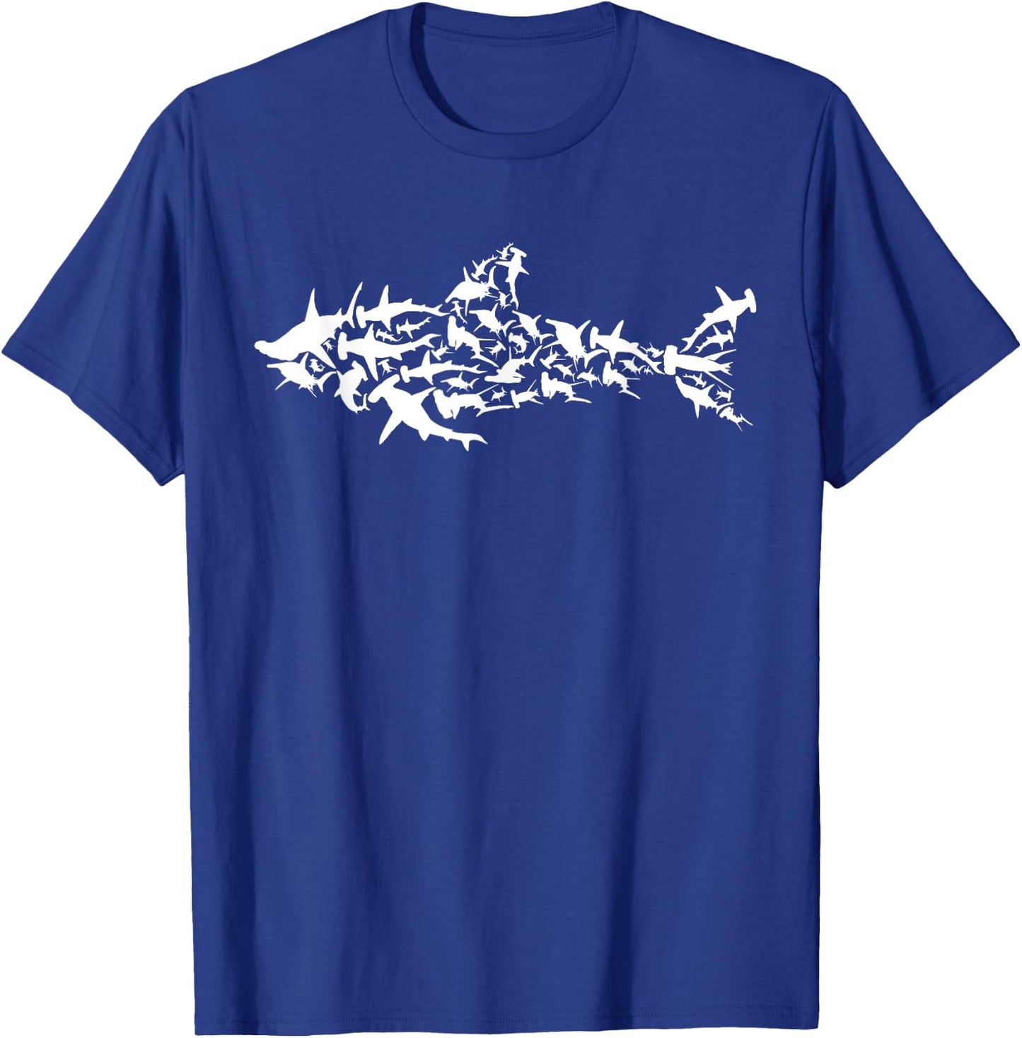 Great White Shark - Sharks Silhouette Shark Fish White Shark T-Shirt - T-Shirt | Royal