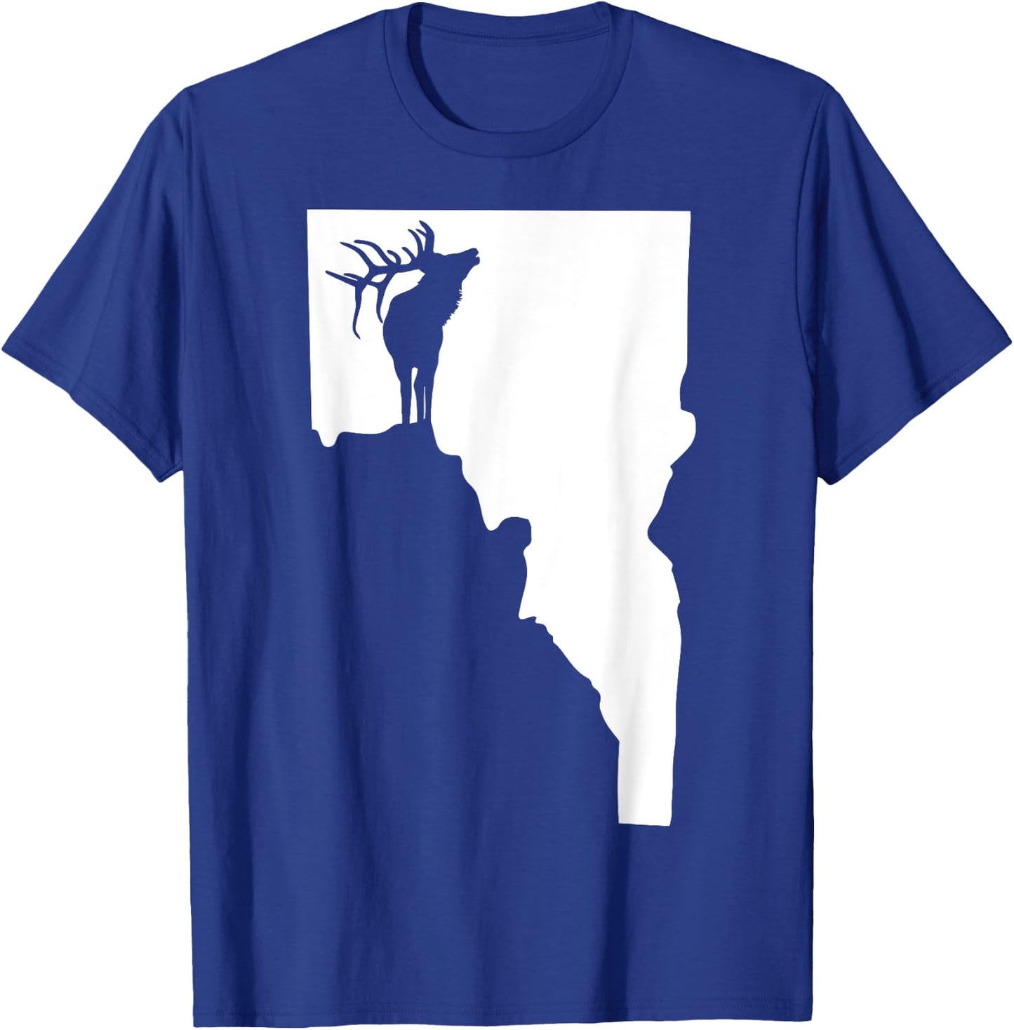Upside Down Idaho Elk T-Shirt - T-Shirt | Royal