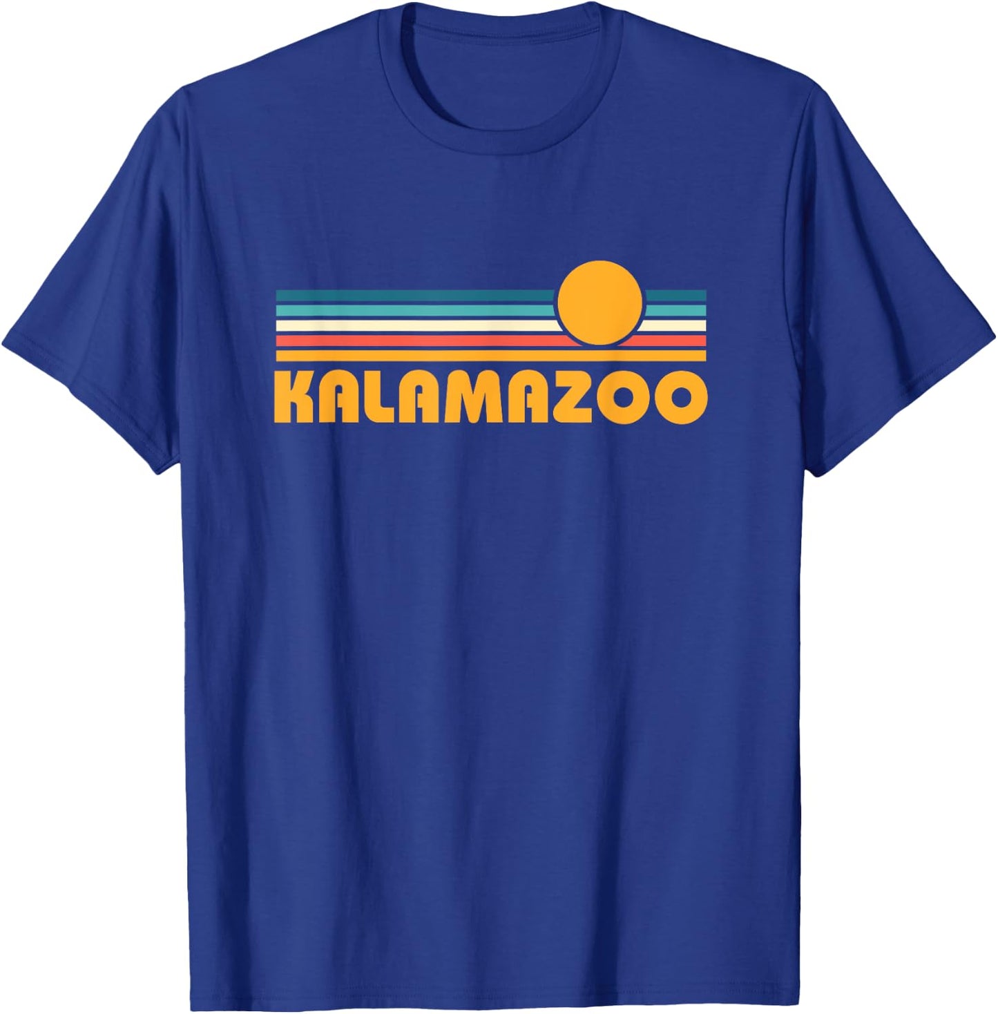 Retro Kalamazoo Michigan T-Shirt - T-Shirt | Royal