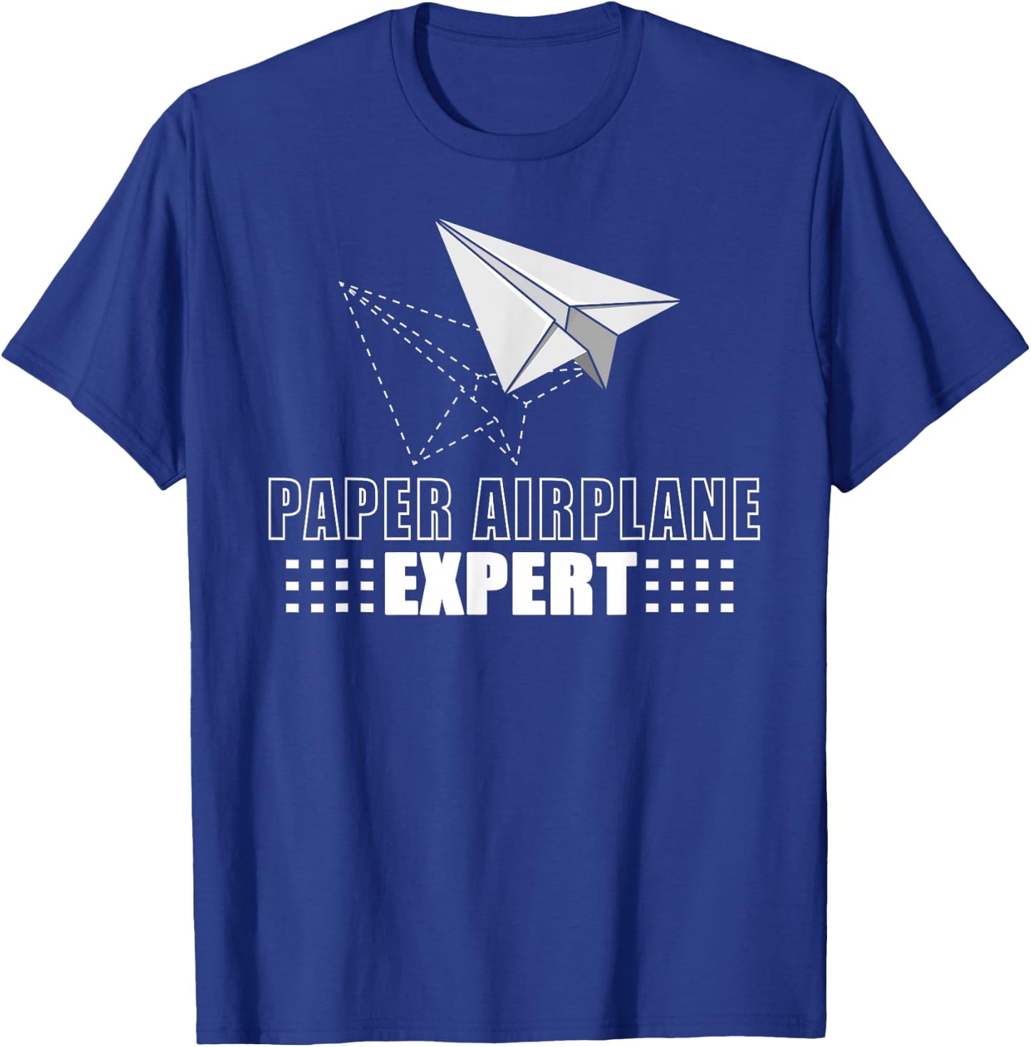 Cool Paper Airplane Expert | Funny Origami Plane Maker Gift T-Shirt - T-Shirt | Royal