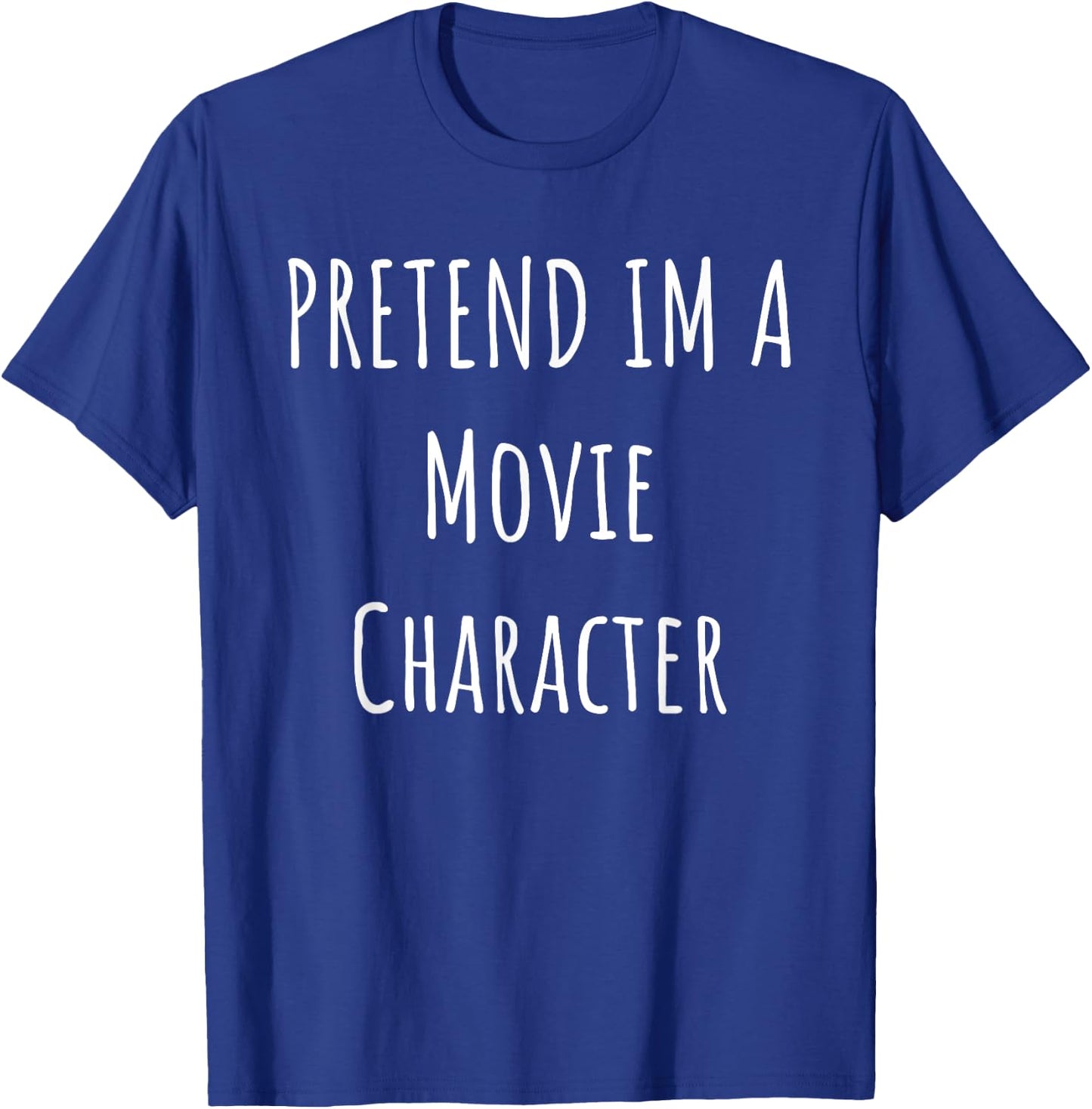 Easy Pretend I'm Movie Character Costume Cute Halloween T-Shirt - T-Shirt | Royal