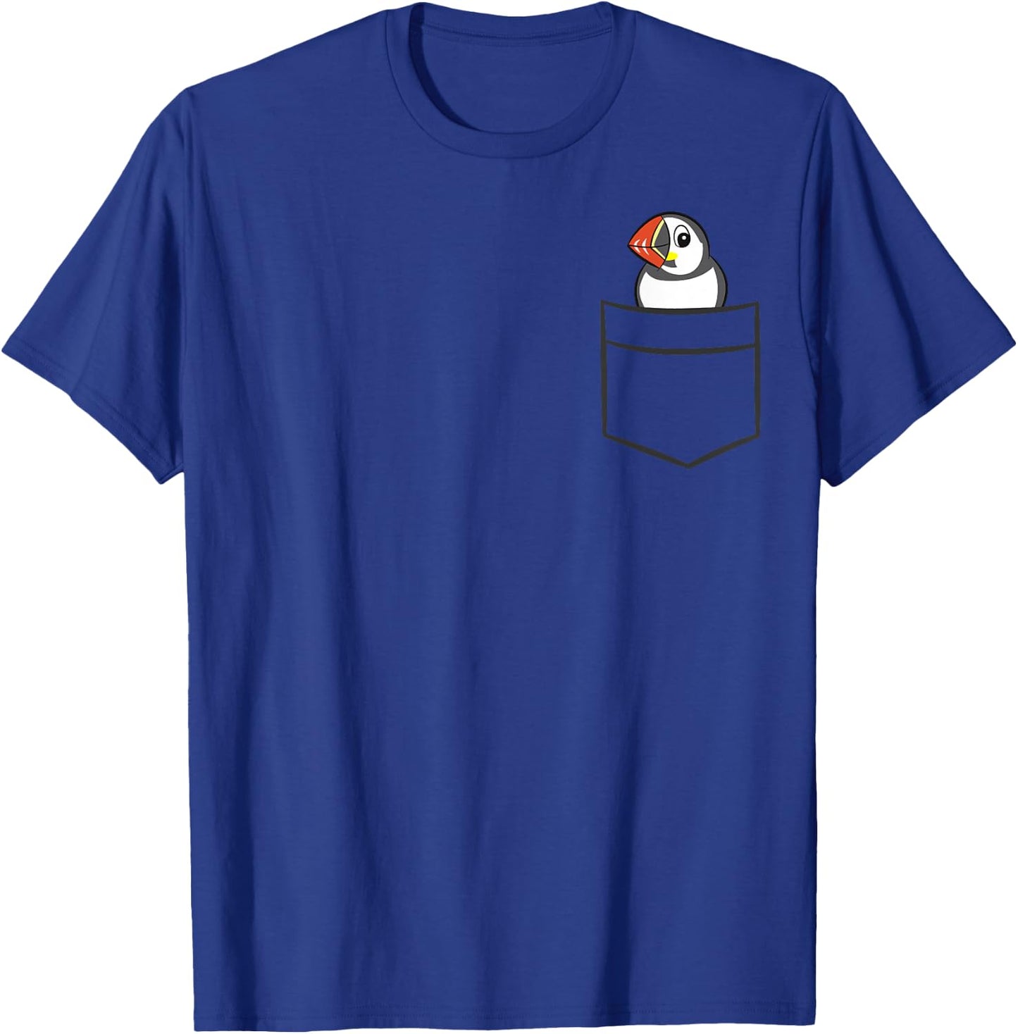 Puffin Bird In A Pocket Sea Bird Cute Puffin T-Shirt - T-Shirt | Royal