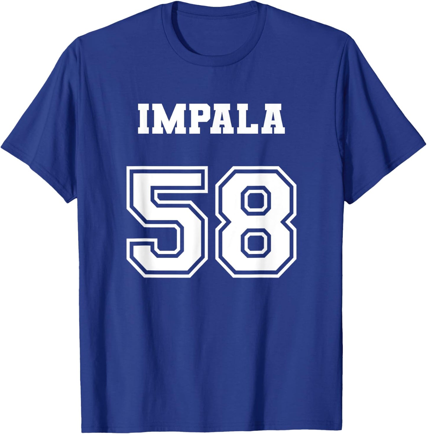 Jersey Style Impala 58 1958 Old School Lowrider T-Shirt - T-Shirt | Royal