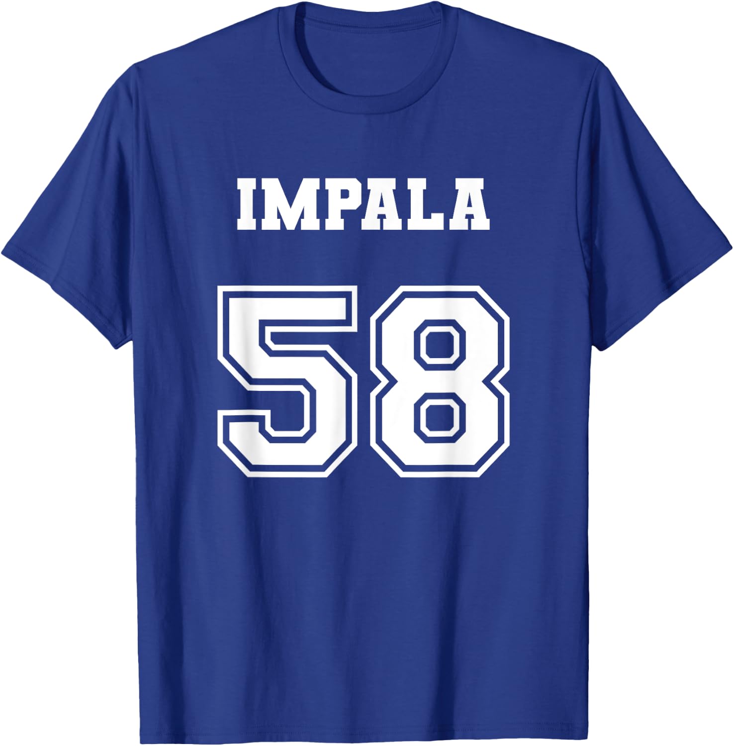 Jersey Style Impala 58 1958 Old School Lowrider T-Shirt - T-Shirt | Royal