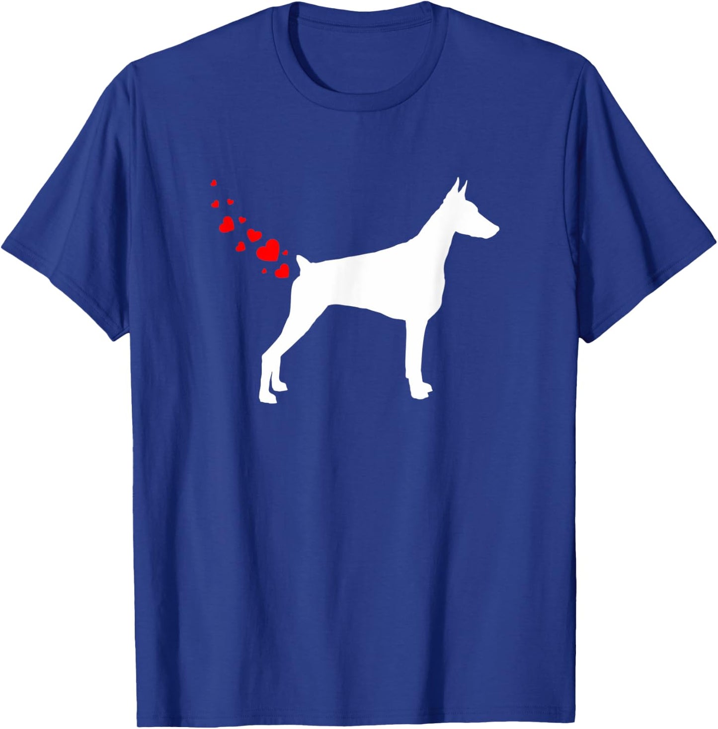 Doberman Pinscher Valentines Day Owner Heart Dog Farts T-Shirt - T-Shirt | Royal
