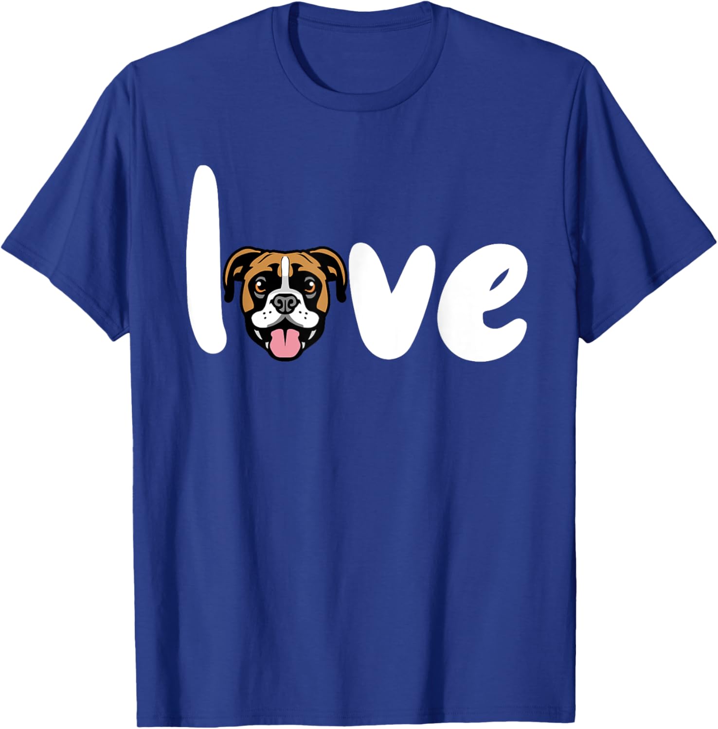 Boxer Love Dog T-Shirt - T-Shirt | Royal