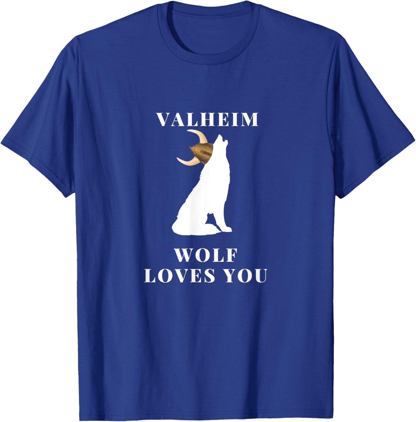 Valheim Wolf Loves You exclusieve game apparel T-Shirt - T-Shirt | Royal