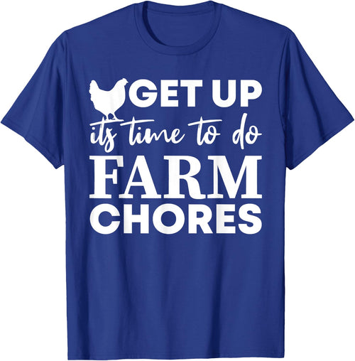 get up it's time to do farm chores Funny Chicken