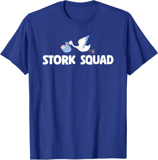 Cute Stork Squad Labor And Delivery Nurse T-Shirt - T-Shirt | Royal
