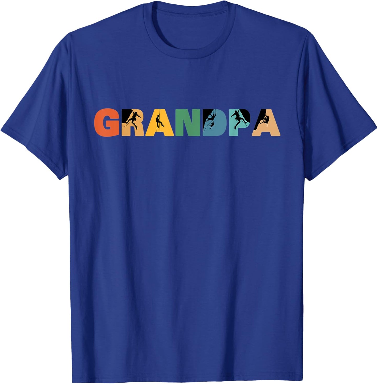 Rock Climbing Grandpa Shirt, Gramps Rock Climbing T-Shirt - T-Shirt | Royal