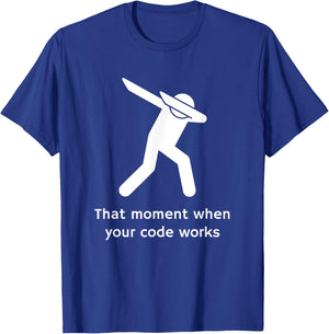 Funny Programming Coding for Programmers Dabbing T-Shirt - T-Shirt | Royal