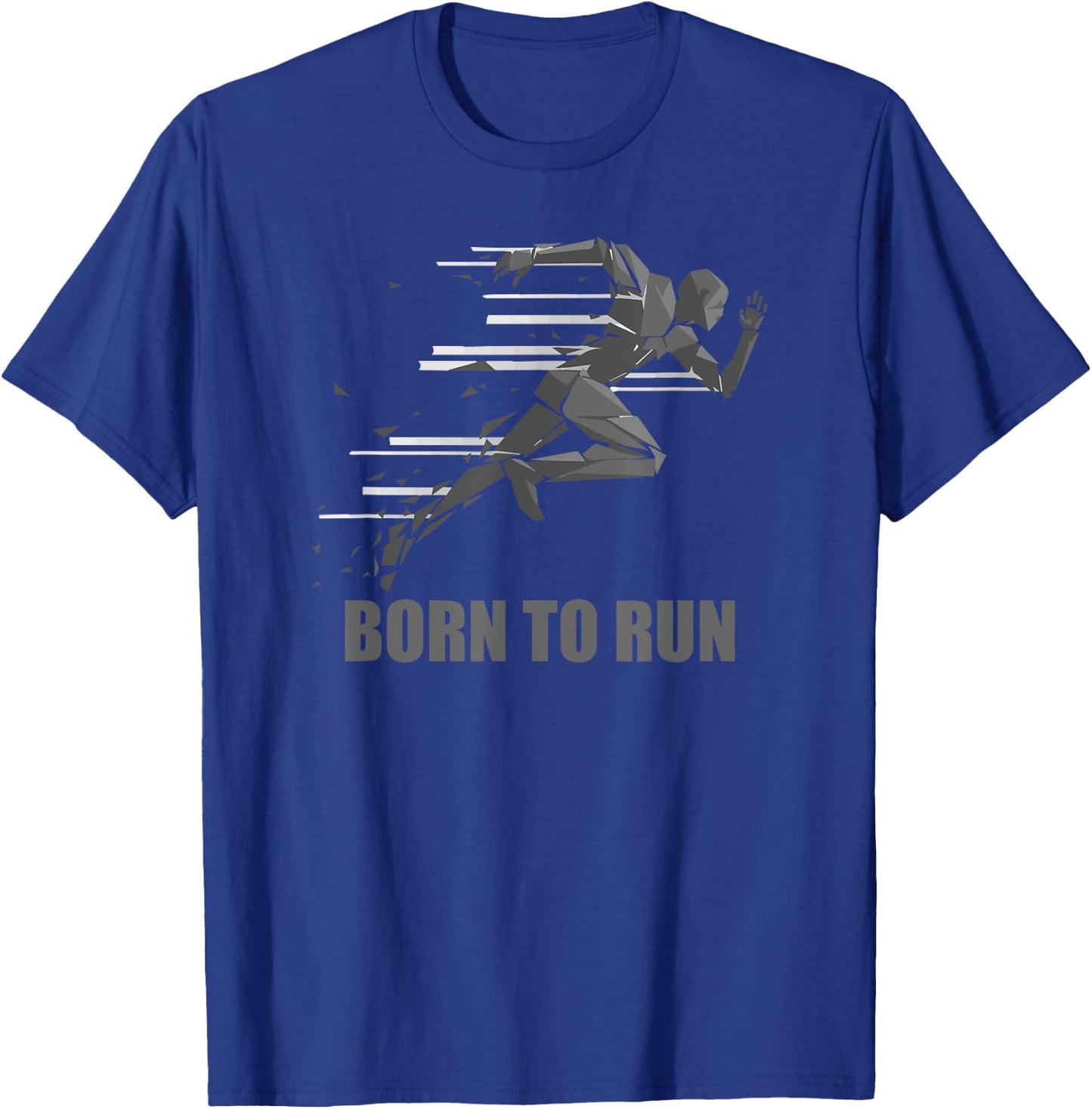 Born To Run Runner Running Gift T-Shirt - T-Shirt | Royal