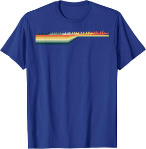 OUTRIGGER CANOEING Funny Gift Vintage Retro T-Shirt - T-Shirt | Royal