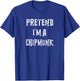 Pretend I'm A Chipmunk Halloween Costume Couples Matching T-Shirt - T-Shirt | Royal