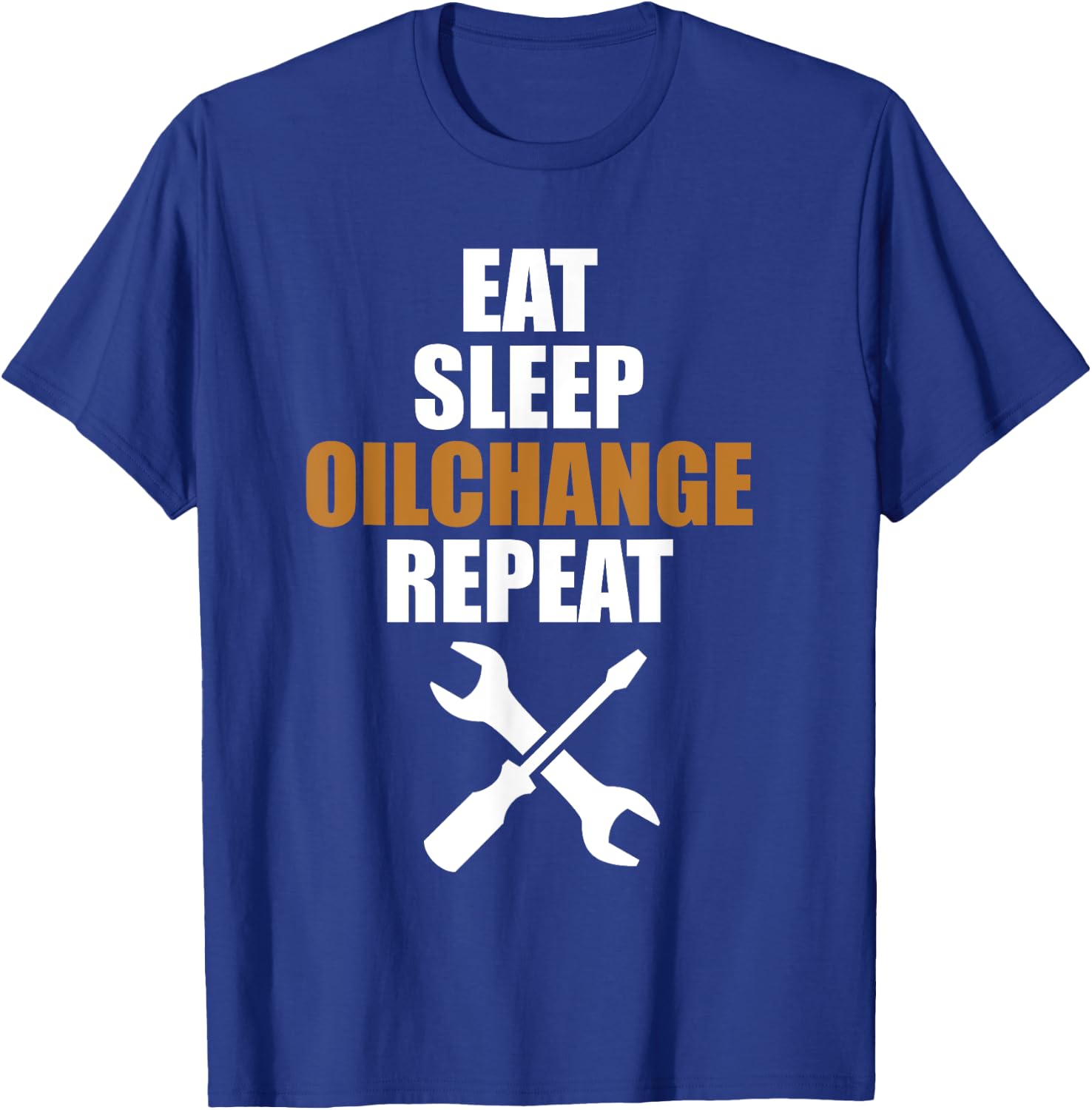 Mechatronics Technician | Mechanic | Eat sleep oil change T-Shirt - T-Shirt | Royal