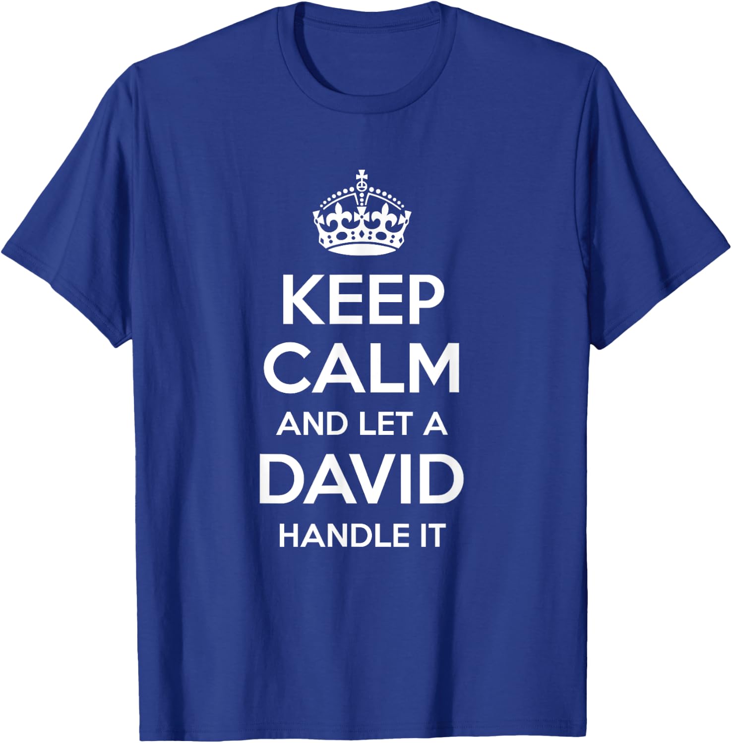 DAVID Funny Surname Family Tree Birthday Reunion Gift T-Shirt - T-Shirt | Royal