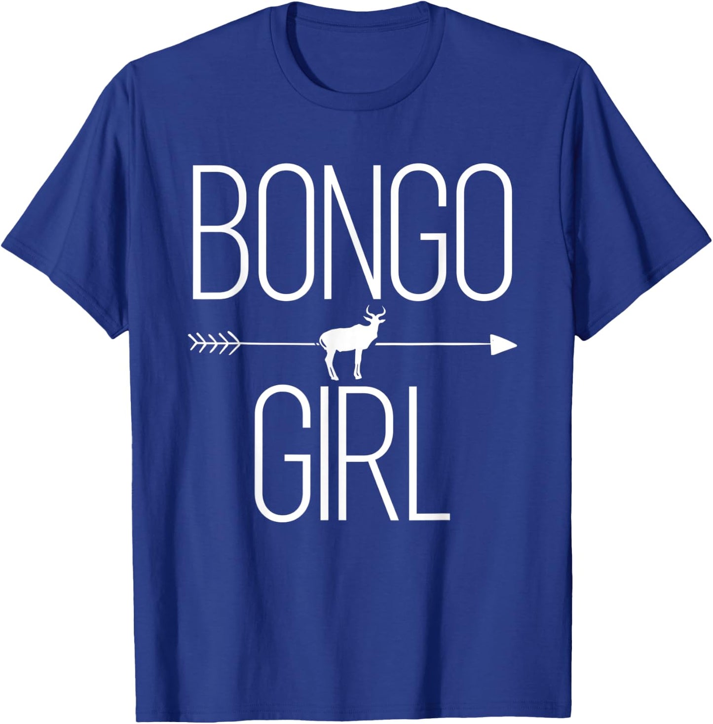 Bongo Girl Gift Antelope Bull Animal Lover T-Shirt - T-Shirt | Royal