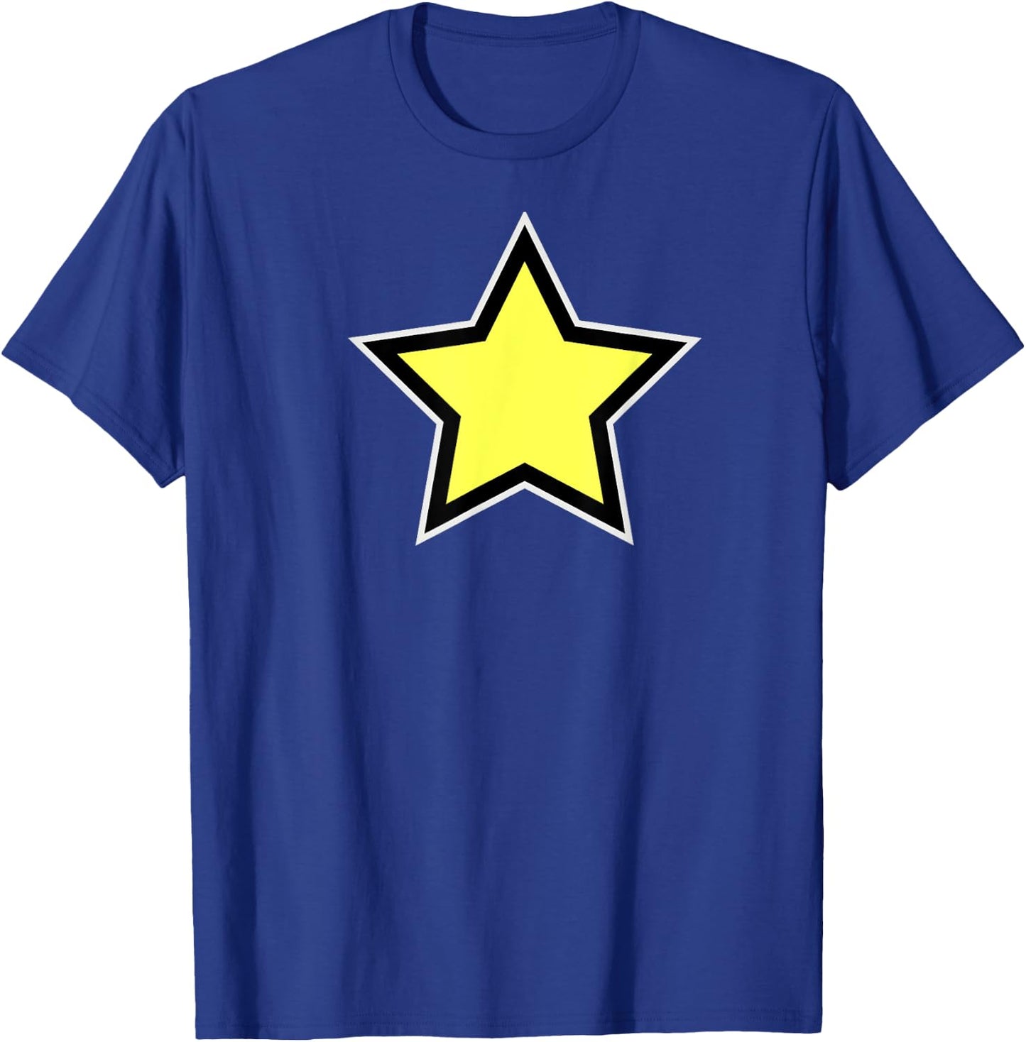 Star Yellow Black White T-Shirt - T-Shirt | Royal