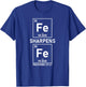 Iron Sharpens Iron Christian Guys Periodic Table Elements T-Shirt - T-Shirt | Royal