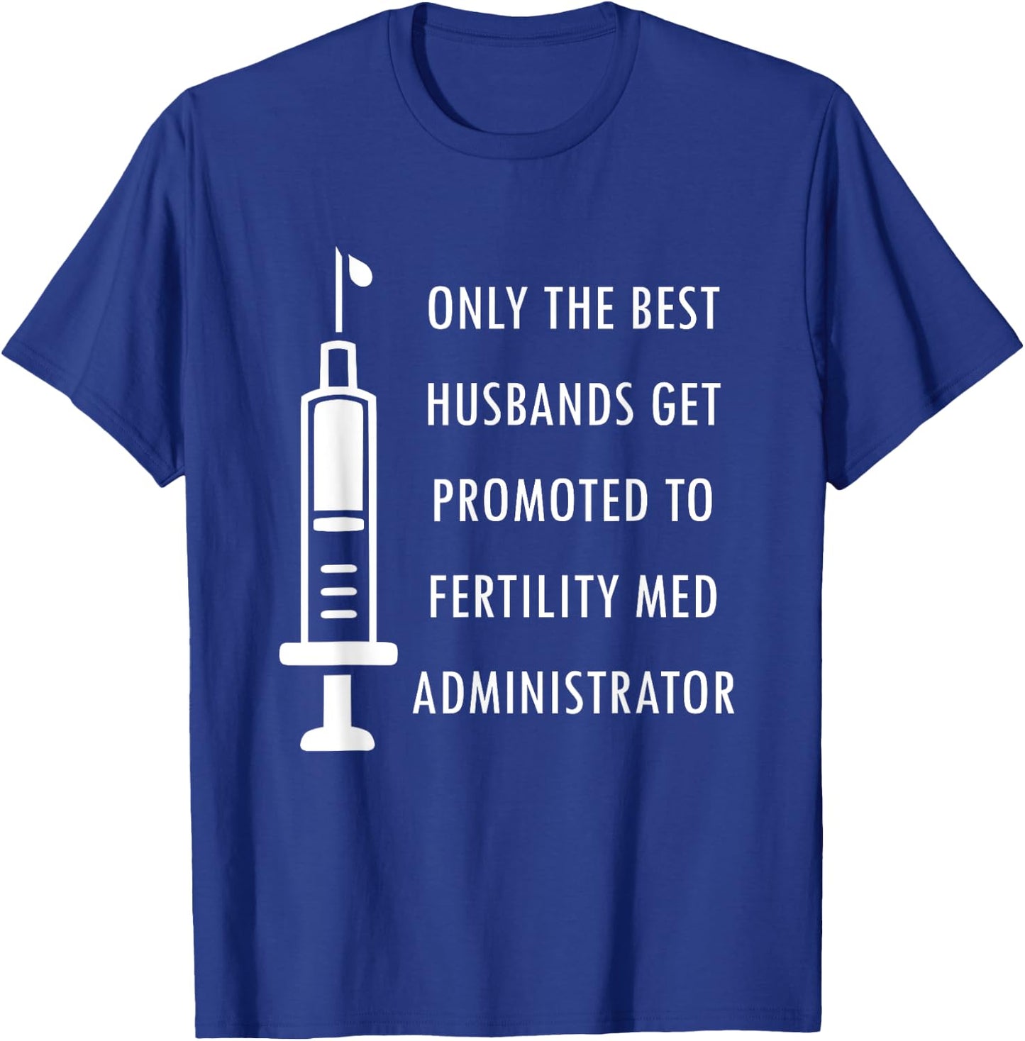 IVF Mom & Dad Warrior Funny Transfer Day Gag Gift Men Women T-Shirt - T-Shirt | Royal